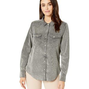 Dylan Grey Corduroy Long Sleeve Shirt